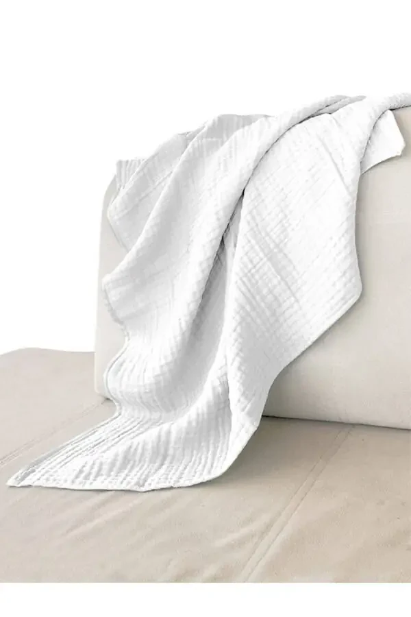 4 Layer Muslin Blanket Baby Blanket Organic Cotton Multi-Purpose Cotton Muslin Blanket Swaddle Blanket - 3