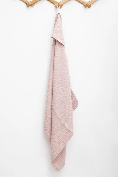 4 Layer Muslin Swaddle 75x75cm - Pink - Caline Baby