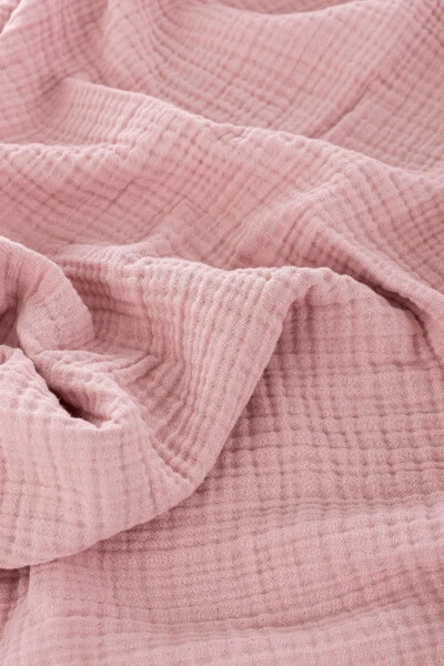 4 Layer Muslin Swaddle 75x75cm - Pink - Caline Baby (1)