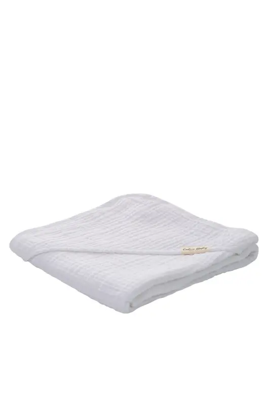 4 Layer Muslin Swaddle 75x75cm - White - White - 1