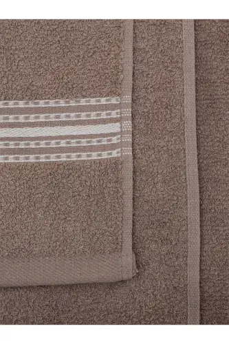 4 Lü Banyo Havlusu Seti Elvin Kahve - 70 X 140-KAH - 3