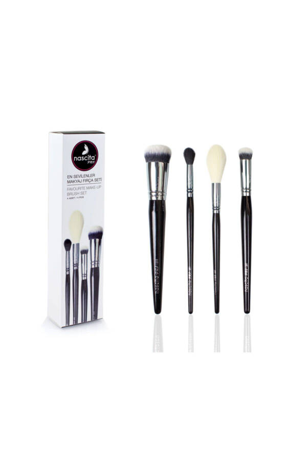 4 Most Loved Makeup Brush Set + 10 Piece Eye Makeup Brush Set - 9