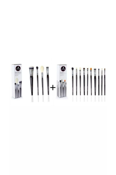 4 Most Loved Makeup Brush Set + 10 Piece Eye Makeup Brush Set - 11