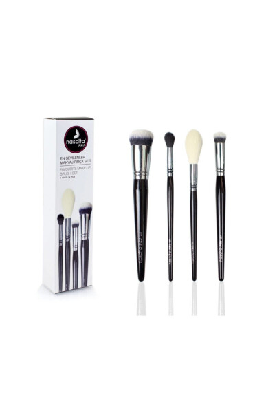 4 Most Loved Makeup Brush Set + 10 Piece Eye Makeup Brush Set - 7