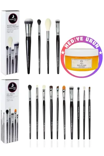 4 Most Loved Makeup Brush Set + 10 Piece Eye Makeup Brush Set - 4