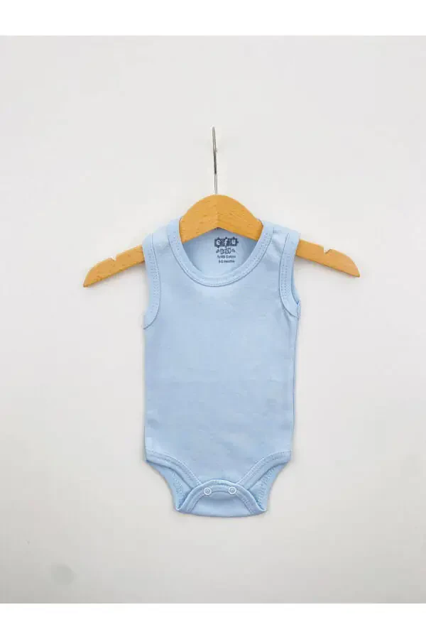 4-Pack 100% Cotton Stretch Interlock Baby Bodysuit - 4