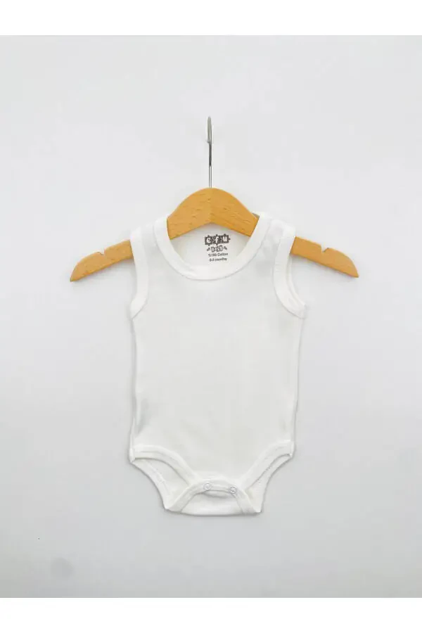 4-Pack 100% Cotton Stretch Interlock Baby Bodysuit - 5
