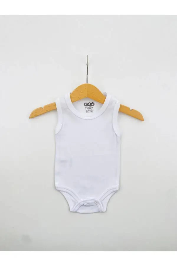 4-Pack 100% Cotton Stretch Interlock Baby Bodysuit - 7
