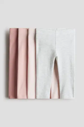 4-pack cotton jersey leggings 
