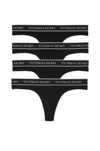 4 Pack Cotton Thong Underwear - 1