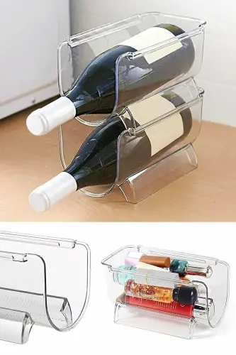 4 Pack Decobella Refrigerator Bottle Shelf - 5
