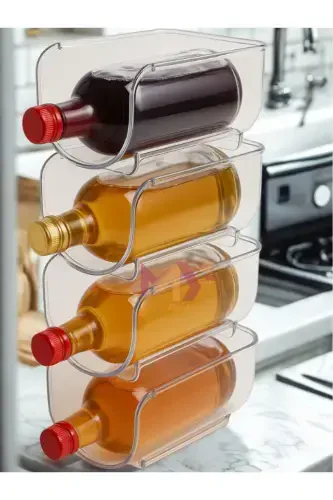 4 Pack Decobella Refrigerator Interior Beverage Bottle Shelf - MYEND (1)