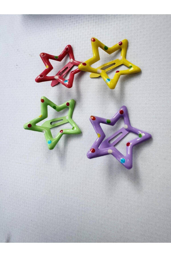 4 Pack Y2k Star Hair Clips - 2