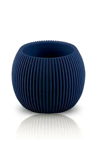 4 Pcs 0.15 Liter Mini Coral Cactus Succulent Pot Tiny Plastic Pot No 1-Blue - 3