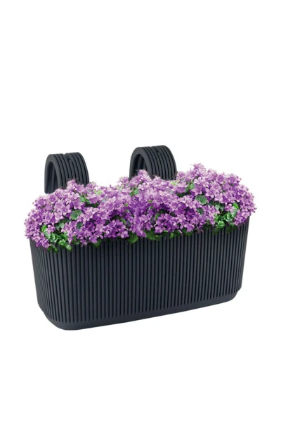 4 pcs Karasu Plastic Pera Hanging Balcony Planters (With Plastic Clamps and Balance Device) - TEMMUZ HOME (1)