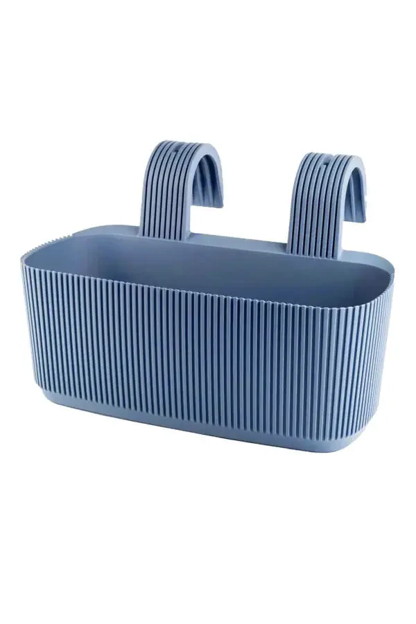 4 pcs Karasu Plastic Pera Hanging Balcony Planters (With Plastic Clamps and Balance Device) - 3