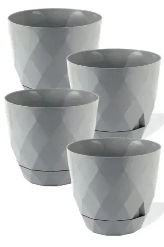 4 Pcs Mini Size 4 Bright Color Cactus Succulent And Flower Pot Set Yakamoz No 0-0 N0 - 5