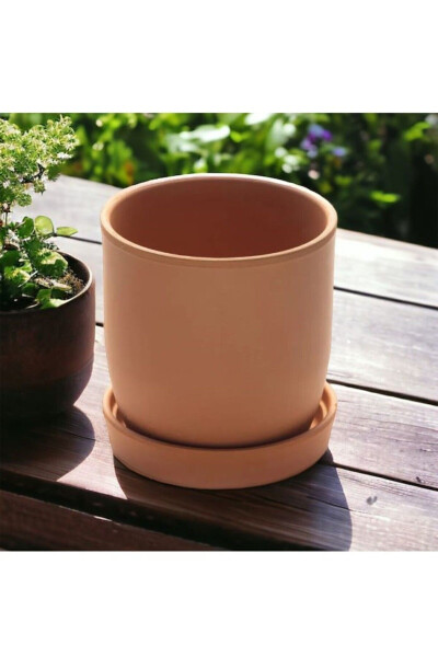 4 Pcs Small Tokyo Terracotta Pot with Saucer 11x10cm 500ml - 15