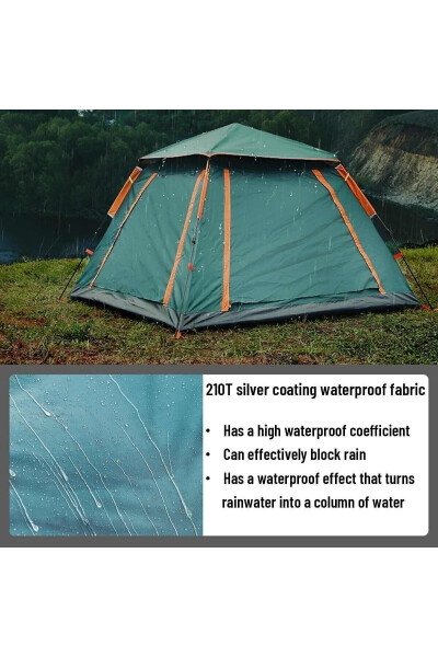 4 Person Automatic Awning Camping Tent Portable Anti-uv Waterproof Outdoor Beach Picnic Tent - 8