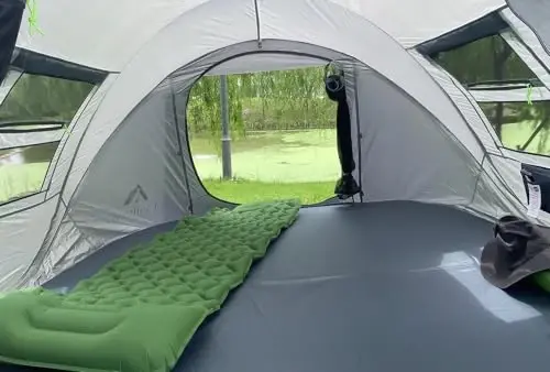 4 Person Easy Pop Up Tent Suv o'tkazmaydigan Avtomatik Sozlash 2 eshik-Camping Hiking & Traveling uchun Instant Oilaviy chodirlar - 3