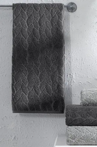 4-Piece Bath Towel Set Bathroom Set 100% Cotton - 3