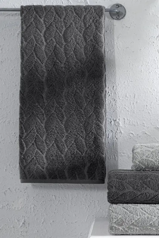 4-Piece Bath Towel Set Bathroom Set 100% Cotton - 3