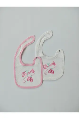 4-Piece Bib Set, Baby Girl Bibs, 100% Cotton - 1