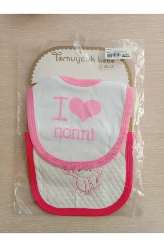 4-Piece Bib Set, Baby Girl Bibs, 100% Cotton - 5