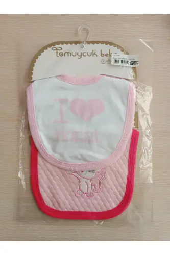 4-Piece Bib Set, Baby Girl Bibs, 100% Cotton - 6