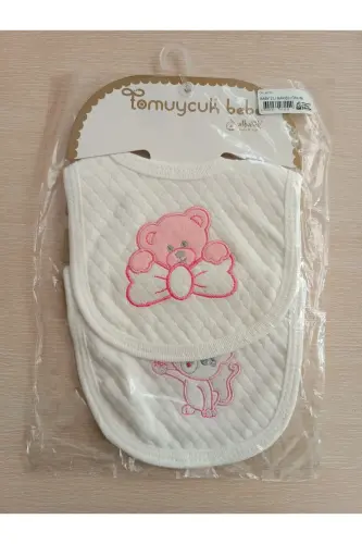 4-Piece Bib Set, Baby Girl Bibs, 100% Cotton - 7