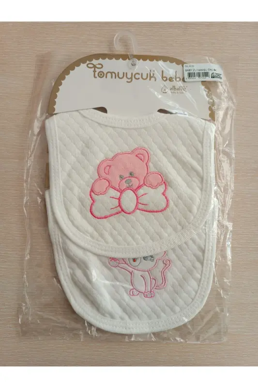 4-Piece Bib Set, Baby Girl Bibs, 100% Cotton - 7