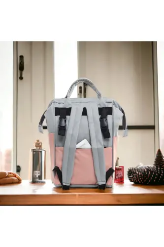 4-Piece Big Birth Set (HOSPITAL OUTFIT, BABY CARE BACK AND SHOULDER BAG, SWADDLE)-BEIGE - 5