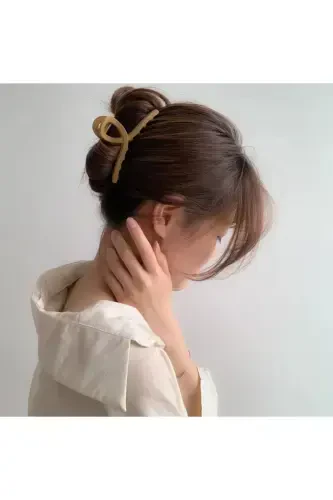 4-Piece Claw Clip Set - Brown - MONALISA (1)