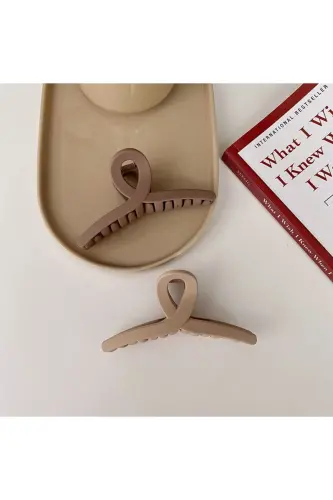 4-Piece Claw Clip Set - Brown - 4