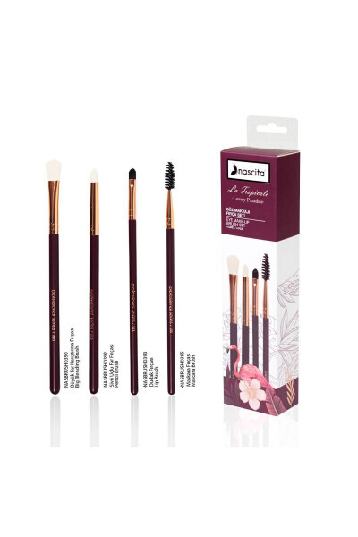 4-Piece Eye Makeup Brush Set - NASCITA (1)