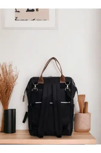 4-Piece Newborn Set (10 PIECE 100% COTTON HOSPITAL OUTFIT, PEA SWADDLE, BABY CARE SHOULDER AND BACKPACK)-POWDER - 5