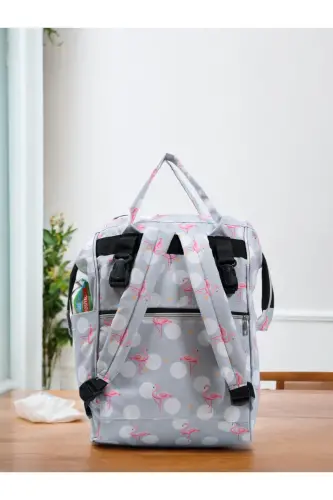 4-Piece Newborn Set (HOSPITAL OUTFIT, BABY CARE BACKPACK AND SHOULDER BAG, SWADDLE)-BLACK - 5