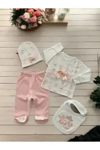 4-Piece Newborn Set (HOSPITAL OUTFIT, BABY CARE BACKPACK AND SHOULDER BAG, SWADDLE)-BLACK - BOMBINOO (1)