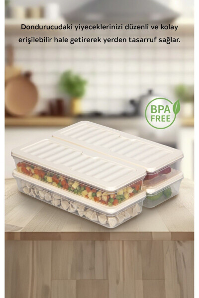 4-Piece Set 1170 ml Refrigerator Organizer Freezer And Microwave Storage Container - NESTO HOME (1)