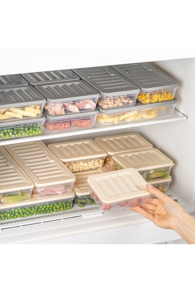 4-Piece Set 1170 ml Refrigerator Organizer Freezer And Microwave Storage Container - 11