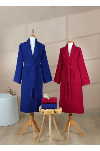 4-Piece Striped Bathrobe Set 100% Certified Cotton - 3