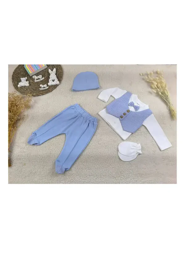 4-Piece Vest Bodysuit Set - 1