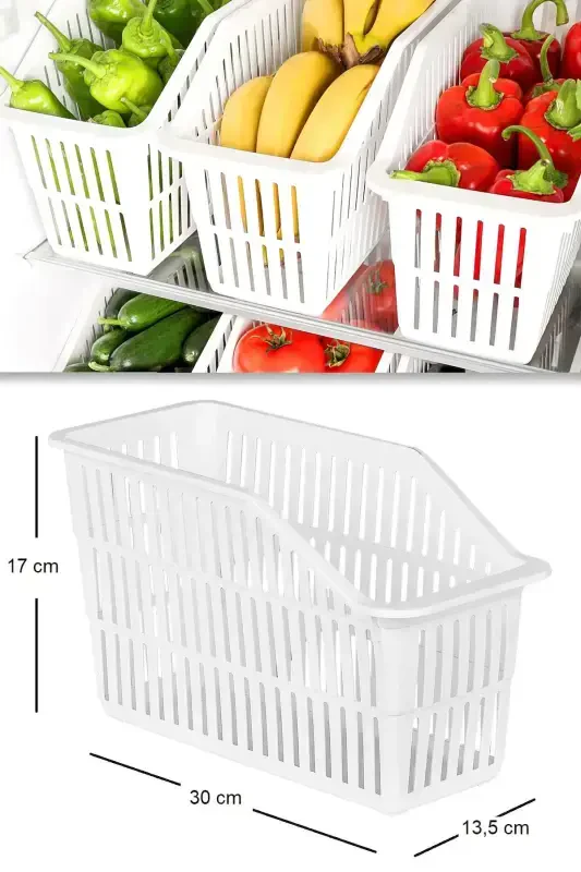 4 Pieces Refrigerator Vegetable Fruit Organizer - BDD-85 - 4