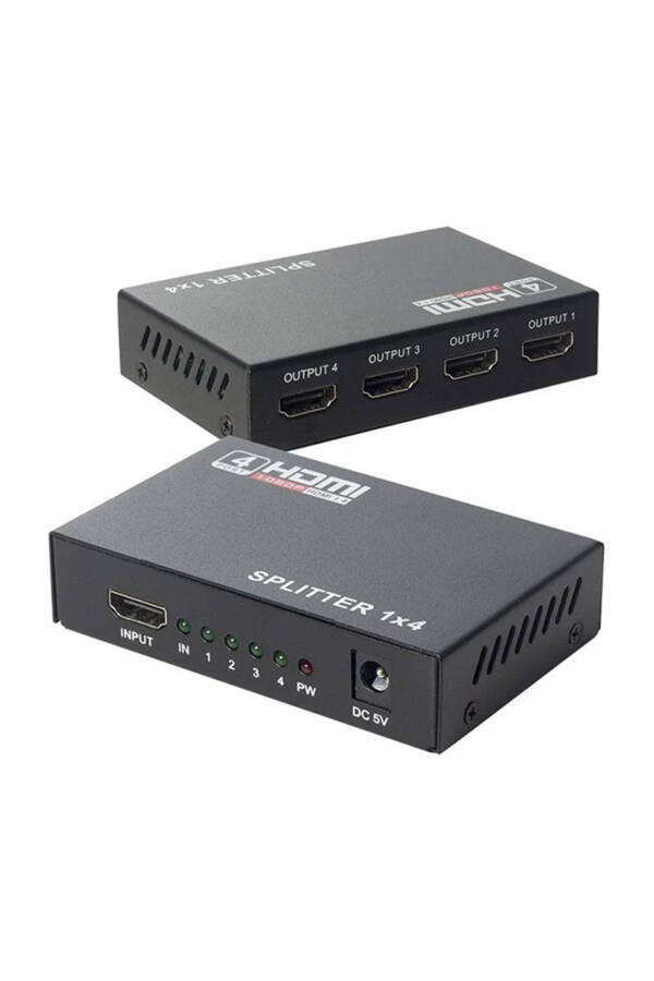 YÜKSEK KALİTELİ TAK ÇALIŞTIR 1080P 1.4V 4 PORT HDMI SPLITTER DAĞITICI HDMİ ÇOKLAYICI - 3