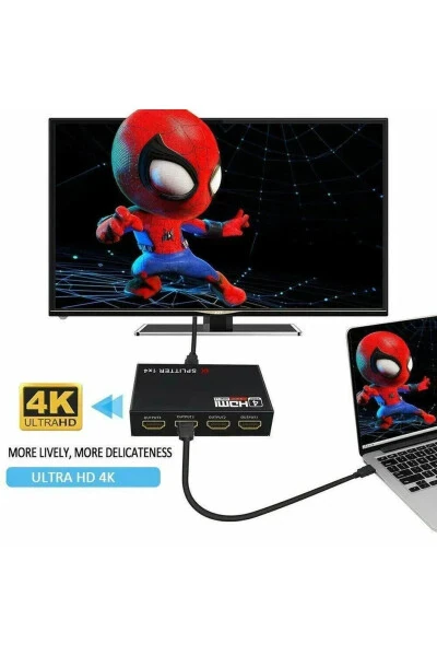 YÜKSEK KALİTELİ TAK ÇALIŞTIR 1080P 1.4V 4 PORT HDMI SPLITTER DAĞITICI HDMİ ÇOKLAYICI - 4