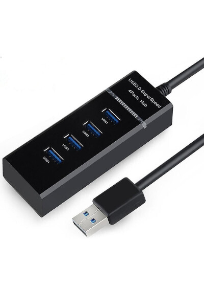 4 Port USB Hub 3.0 USB Bo'luvchi USB Ko'paytirgich Switch Port Yorug'likli 1.2 m - 4