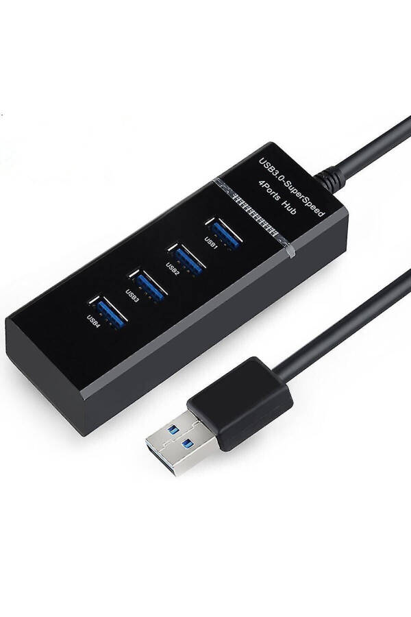 4 Port USB Hub 3.0 USB Bo'luvchi USB Ko'paytirgich Switch Port Yorug'likli 1.2 m - 1