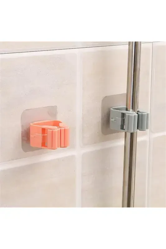 4 Practical Brush Mop Broom Mop Organizer Hanger - 2