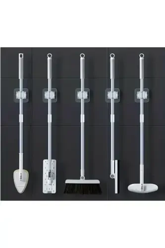 4 Practical Brush Mop Broom Mop Organizer Hanger - 5