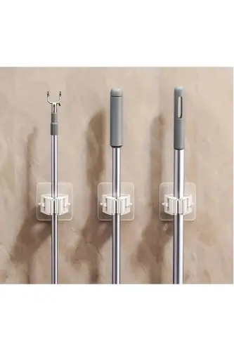 4 Practical Brush Mop Broom Mop Organizer Hanger - 1